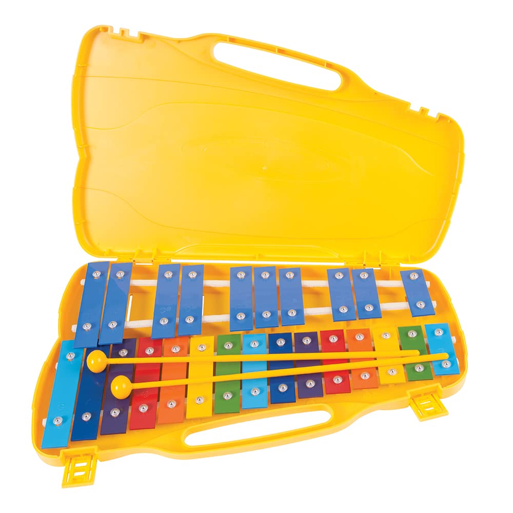 Performance Percussion G5-G7 25 Note Glockenspiel with Coloured Keys