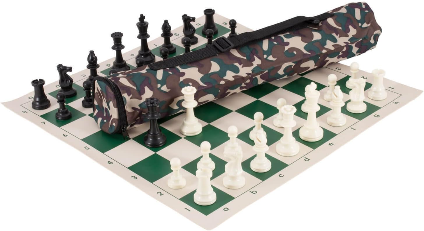 Quiver Chess Set Combination - Triple Weighted - by US Chess Federation