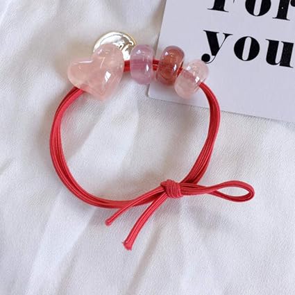 Empty 2 Pieces Ensemble Belle Coeur Cheveux Corde Fille Bebe Elastique Cheveux Accessoires Coiffure Amazon Fr Sports Et Loisirs