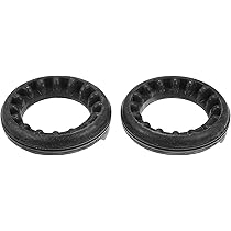 X AUTOHAUX 2 Pcs Black Rear Upper Suspension Coil Spring Insulator