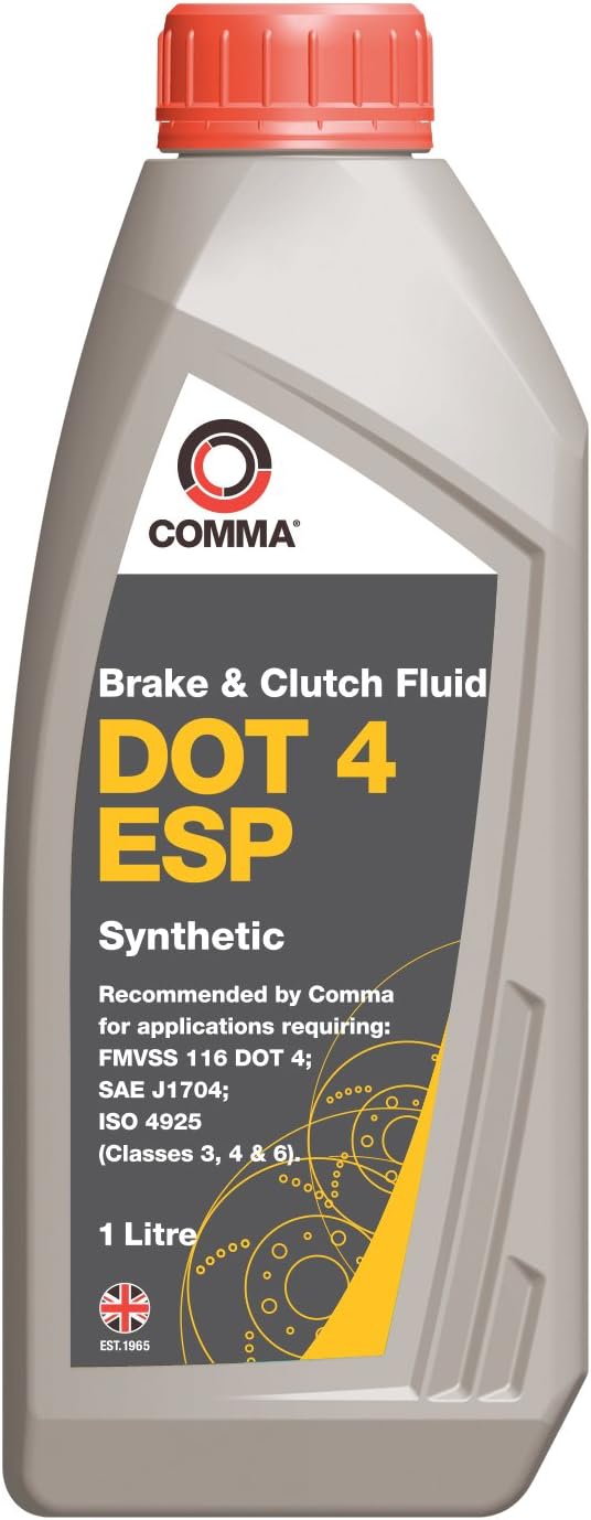 Comma DOT 4 ESP 1L Synthetic Brake Fluid ES P 1L OEM Ready
