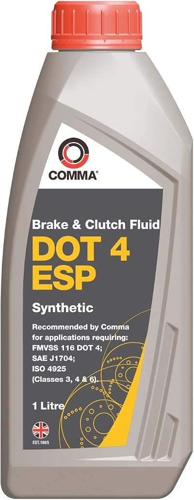 Comma DOT 4 ESP 1L Synthetic Brake Fluid ES P 1L OEM Ready