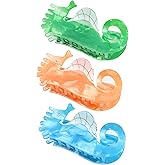 Bgffuy SeaHorse Hair Clips – Cellulose Acetate Claw Clips - Small Claw Clips for Women & Girls - Hippocampus Hair Accessories 3Pcs