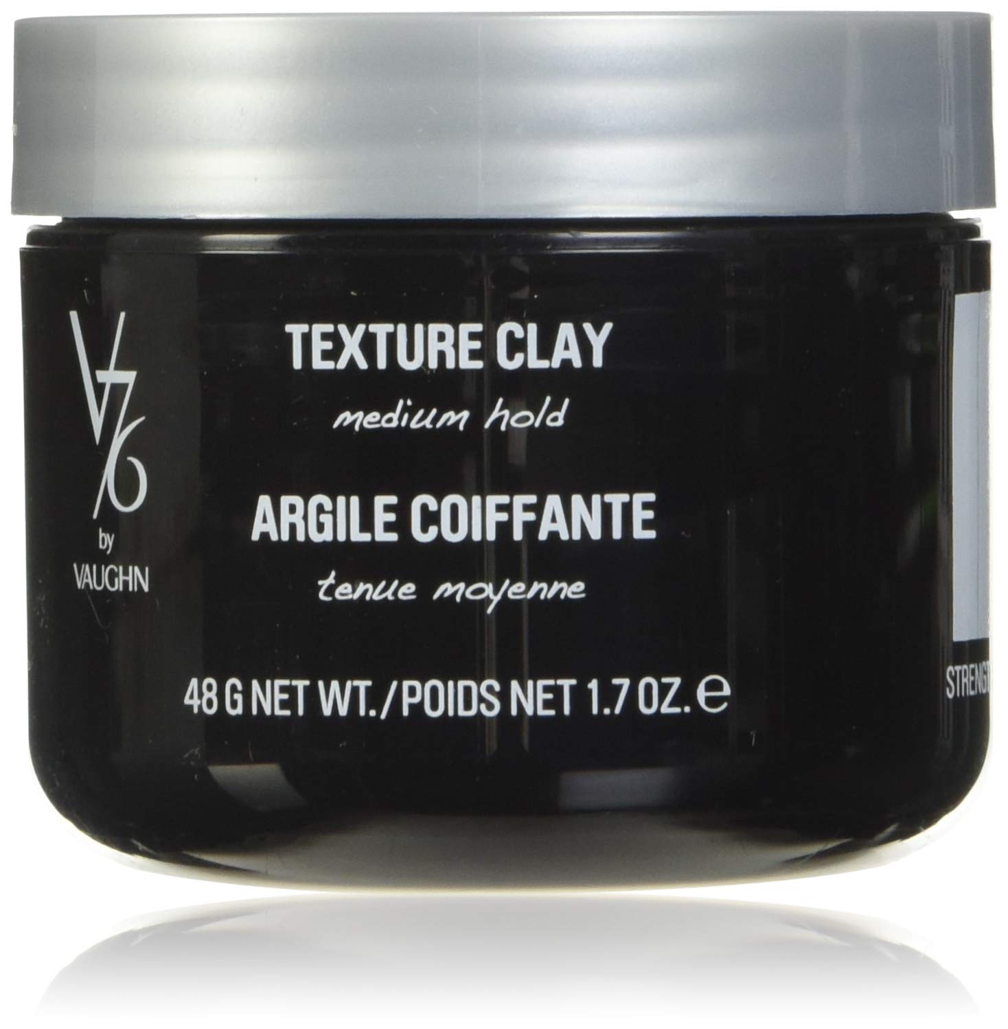 V76 by Vaughn TEXTURE CLAY Medium Hold Formula for Men, 1.7 oz: Premium Beauty