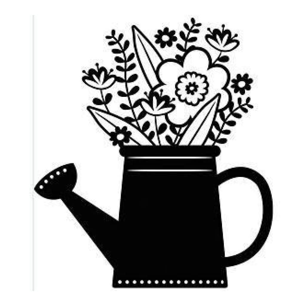 Darice Embossing Folder Flowers in Watering Can, Acrylic, Clear/White, 4.25-Inch x 5.75-Inch/ 3-Piece