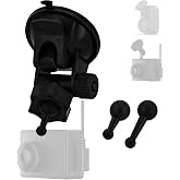 Triplinger for Garmin Dash Cam Mount Car Windshield Suction Cup Holder | for Garmin Dash Cam 45 46 47 55 56 57 65W 66W 67W X110 X210 X310/Speak Plus, for Garmin Dash Cam Mini/Mini 2/Min 3 Camera
