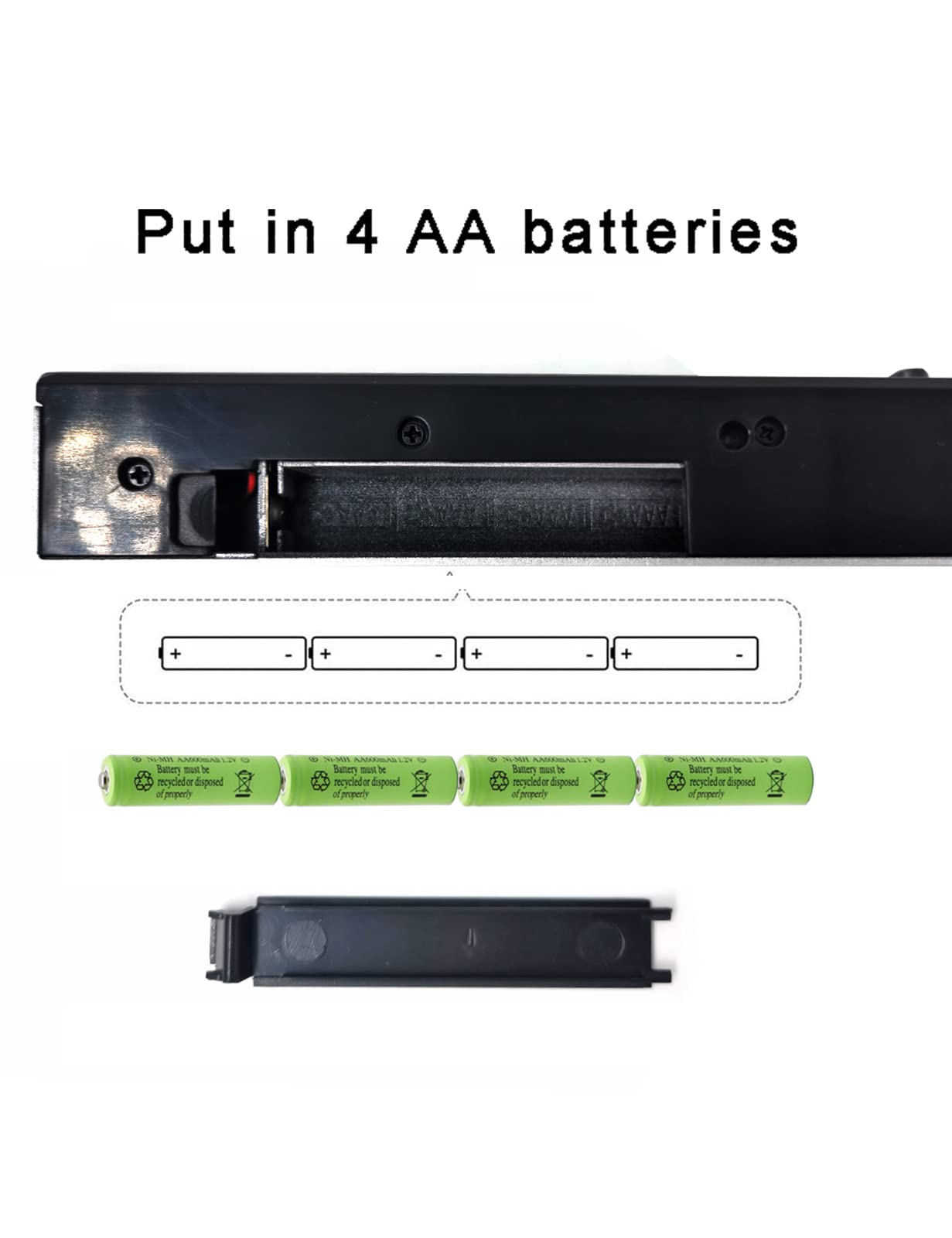 Tuboopy Wii Sensor Bar Wireless, Wiiu Infrared Ray Motion Sensor Bar for Wii/Wii U Console/PC (Black)