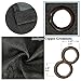 H.VERSAILTEX Linen Blackout Curtains 108 Inches Long for Bedroom/Living Room Thermal Insulated Grommet Curtain Primitive Textured Linen Burlap Effect Window Draperies 2 Panels - Heather Charcoal Gray