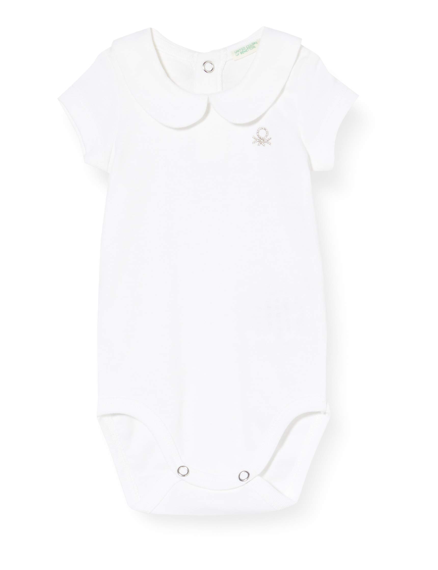 United Colors of Benetton Baby Girls' Body Bodysuit, White (Bianco 101), 68