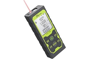 Laser Measure, Inkerma Laser Measurement Tool, Laser Distance Meter with Angle Sensor, Ft/in/M Multiple Units, Length/Area/Vo