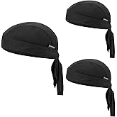 Kninmdor Do Rags Cycling Caps Helmet Liner Doo Rag Motorcycle Bandana Hat Sweat Liner Skull Caps Dew Rags for Men and Women