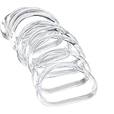 Model Worker 10PCS D-Shaped Handles Replacement for Handmade Bag Handbags Purse Handles (Transparent)