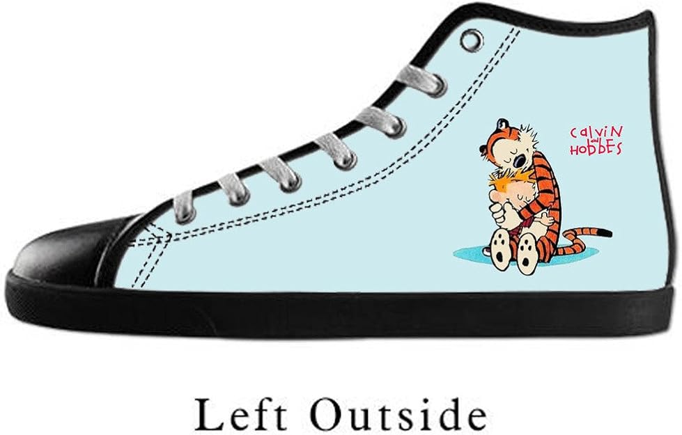 Custom Calvin and Hobbes Men�s Canvas Shoes