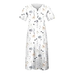 Short Sleeve Sundresses for Women Women's 2024