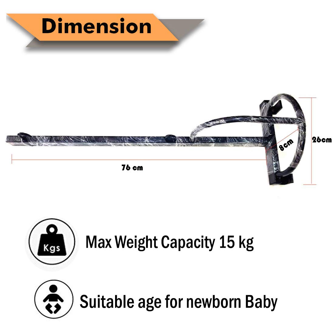 Baybee New Born Baby Cradle Cot Metal Hanger Cradle for Baby Window