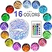 AYG 2 Set LED String Lights,Fairy String Lights Battery Operated Multi Color Changing Waterproof 8 Modes 100 LED 33foot Copper Wire Firefly Lights Remote Control for Garden Decorative Ornament