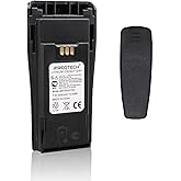 IFREQTECH 2600mAh NNTN4497CR Battery Compatible for Motorola CP200D CP200 CP380 EP450 DEP450 CP250 CP140 CP040 CP180 GP3688 PR400 Radio Battery NNTN4496 NNTN4497 with Belt Clip
