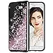 Caka Galaxy J7 2017 Case, Starry Night Series Bling Glitter Flowing Floating Luxury Liquid Sparkle Soft TPU Case for Samsung Galaxy J7 Sky Pro Prime J7 V J7 Perx Halo 2017(AT T) (Rose Gold)