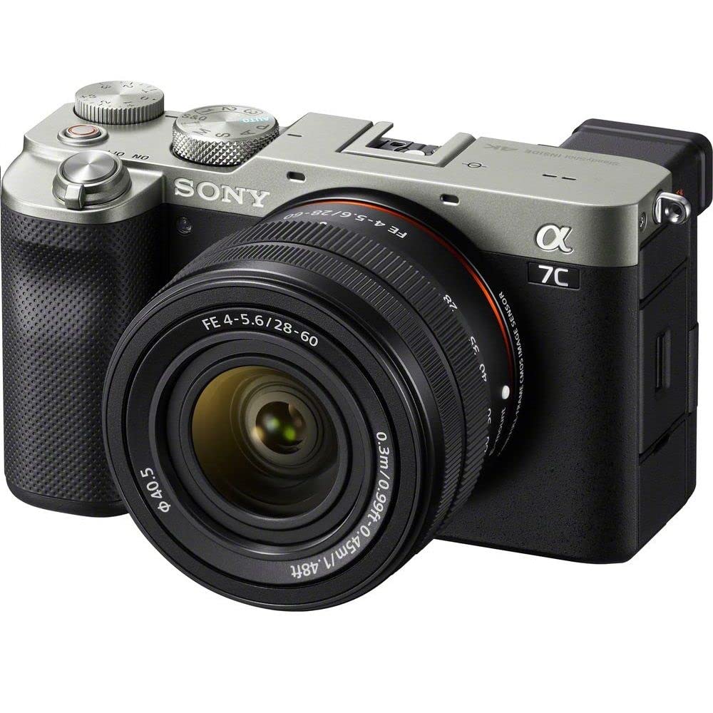 Sony Alpha 7 C | Full-frame Mirrorless Camera with FE 28-60mm F4-5.6 Interchangeable Zoom Lens (Compact and Lightweight, Real-time Autofocus, 24.2 Megapixels, 5-Axis Stabilisation) - Silver