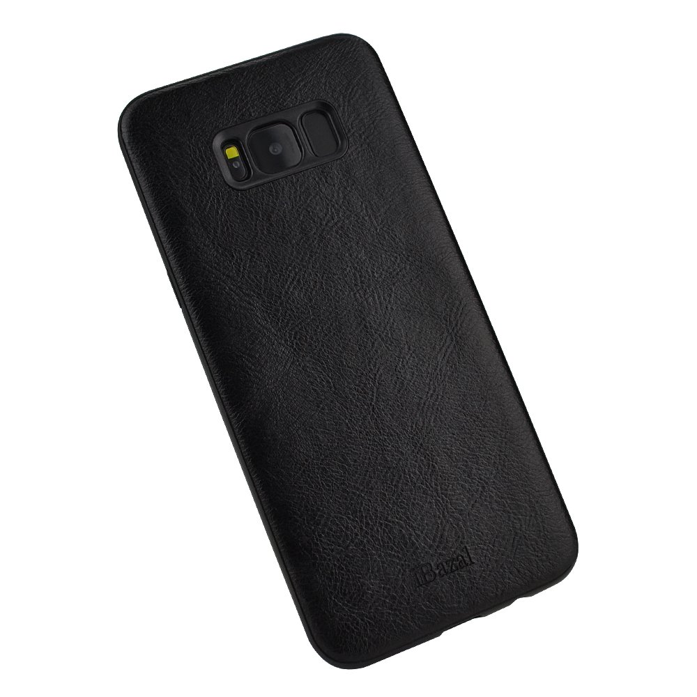 Galaxy S8 Case, iBazal [Business Series] PU Leather Case, Bumper Case Back Cover for Samsung Galaxy S8 (2017) - Black