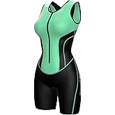 Sparx Women Triathlon Suit Tri Short Racing Cycling Swim Run (Mint, S)