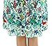 LY Women's Boho Cotton Blend Sleeveless Floral Pattern Nightgown, White, One Size