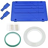 EAJONC Tape Splicing Block Set for Reel-to-Reel Tape Repair, Blue | Compatible with 1/8, 1/4, 1/2 and 1 inch reel tape, for audio tape splicing, editing and repair