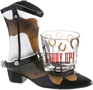 mini cowboy boot shot glasses