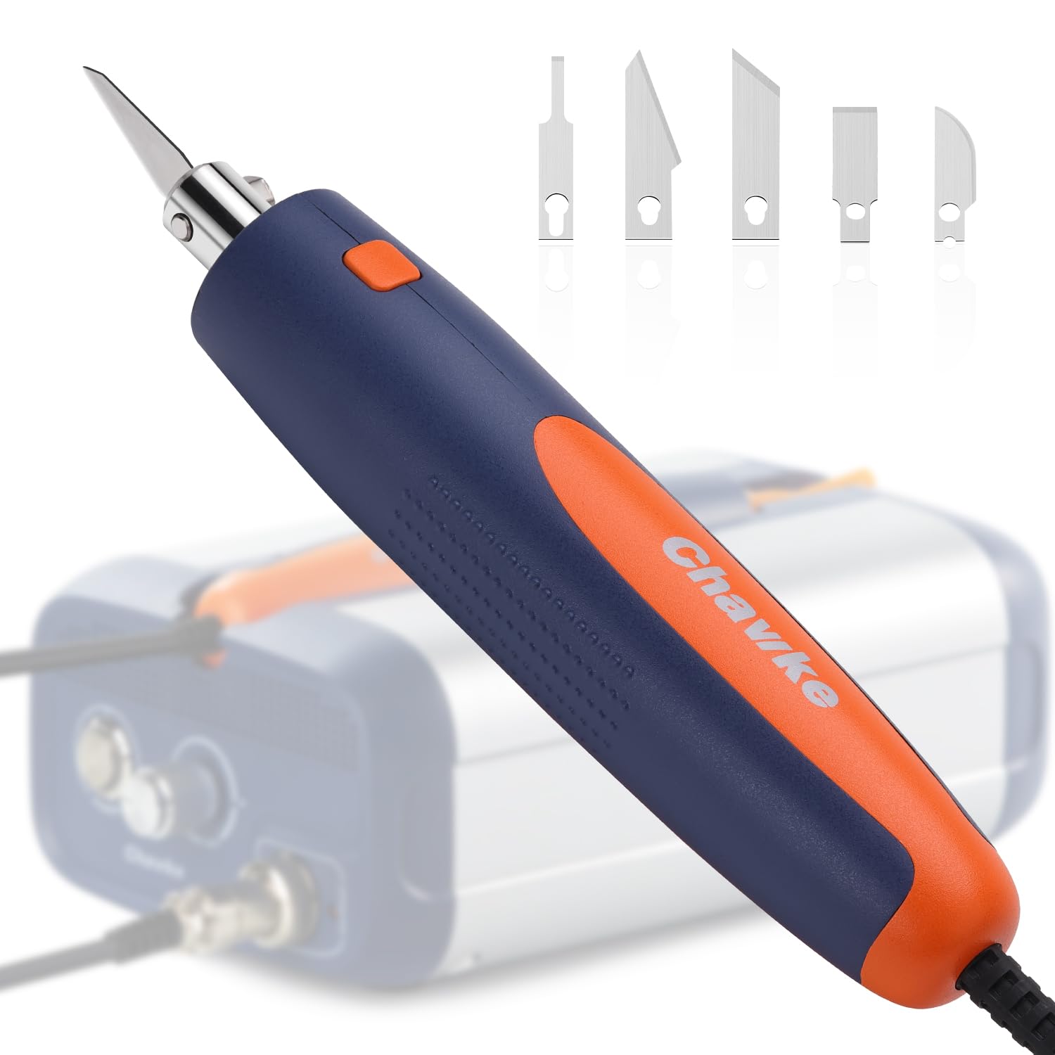 Photo 1 of Chawke CK01 Ultrasonic Cutter – 65W Max Power, 5-Level Adjustable, 40kHz Vibration, 5 Blade Types, Professional Cutting Tool for 3D Prints, Prototyping, Plastic, Car Mods, and Woodworking (Basic Kit)