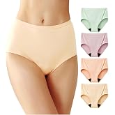 Battewa Cotton Incontinence Underwear for Women High Waisted 4Pack L | Leak proof panties,bladder leak protective briefs,adult pee proof underwear,50 ml absorption for light to moderate leaks