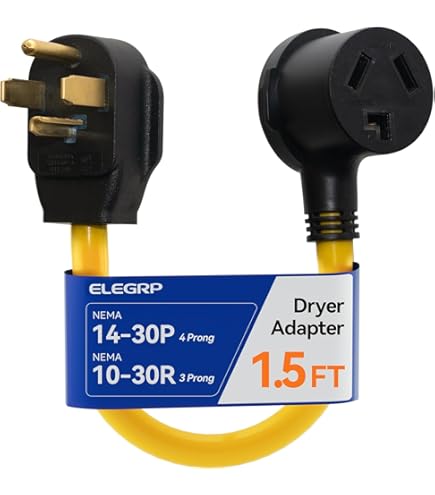 ONETAK NEMA L14-30P to 14-50R 120V/240V Compact 30 Amp Twist Lock