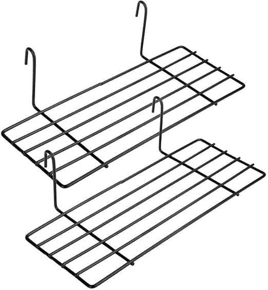 Wuzilin 2 Pcs Estante Para Diseno Parrilla De Pared De Metal