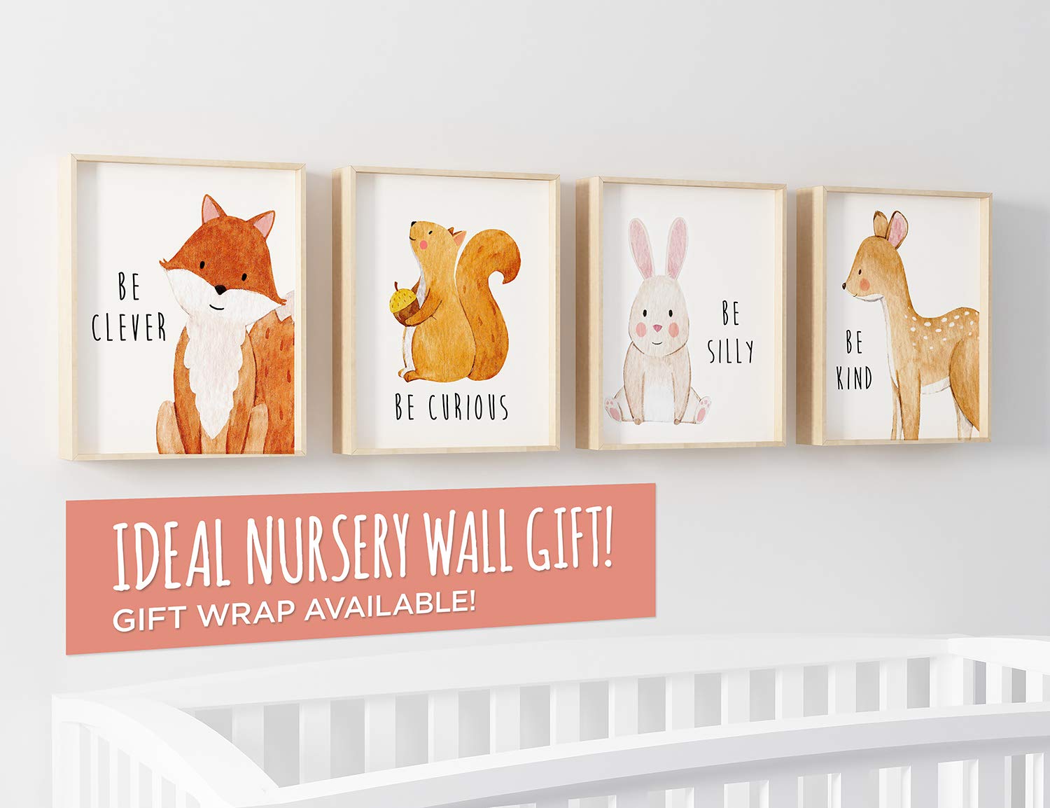 Woodland Nursery Decor, Nursery Wall Art, Woodland Decor, Baby Wall Decor, Nursery Wall Decor, Woodland Nursery Decor for Boys, Baby Animal Pictures for Nursery, Set of 6 – 8x10": Baby