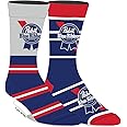 Bioworld Adult 2-Pack of Classic Pabst Blue Ribbon Crew Socks
