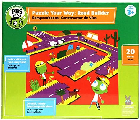 PBS Kids Puzzle Your Way Road Builder, 20 Count