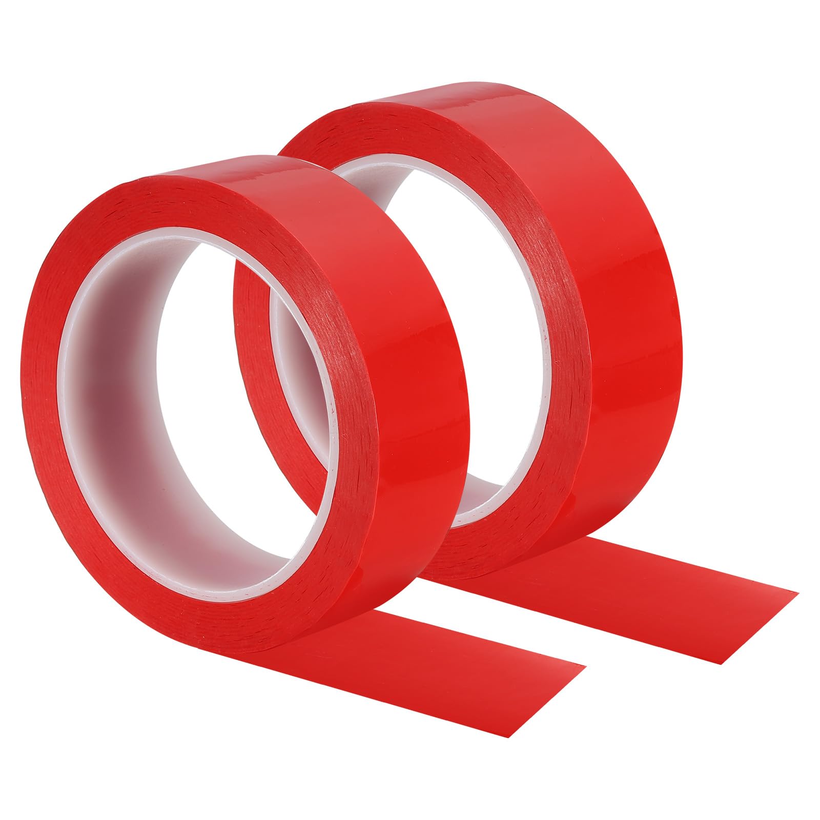 PATIKIL Whiteboard Tape 30mm 1-1/5", 2 Pack Thin Dry Erase Tape for Graphic Chart Marking DIY Art, Red