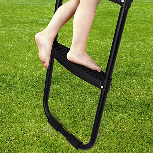 2 Gardenature+Trampoline+Ladder+2+Wide+Step+Ladder+Black