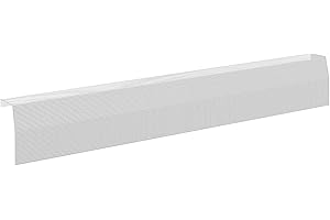 Baseboarders Premium Series 4 ft Galvanized Steel Slip-On Baseboard Heater Cover Replacement, White | Easy Installation for Hydronic (Water) Home Heating Systems