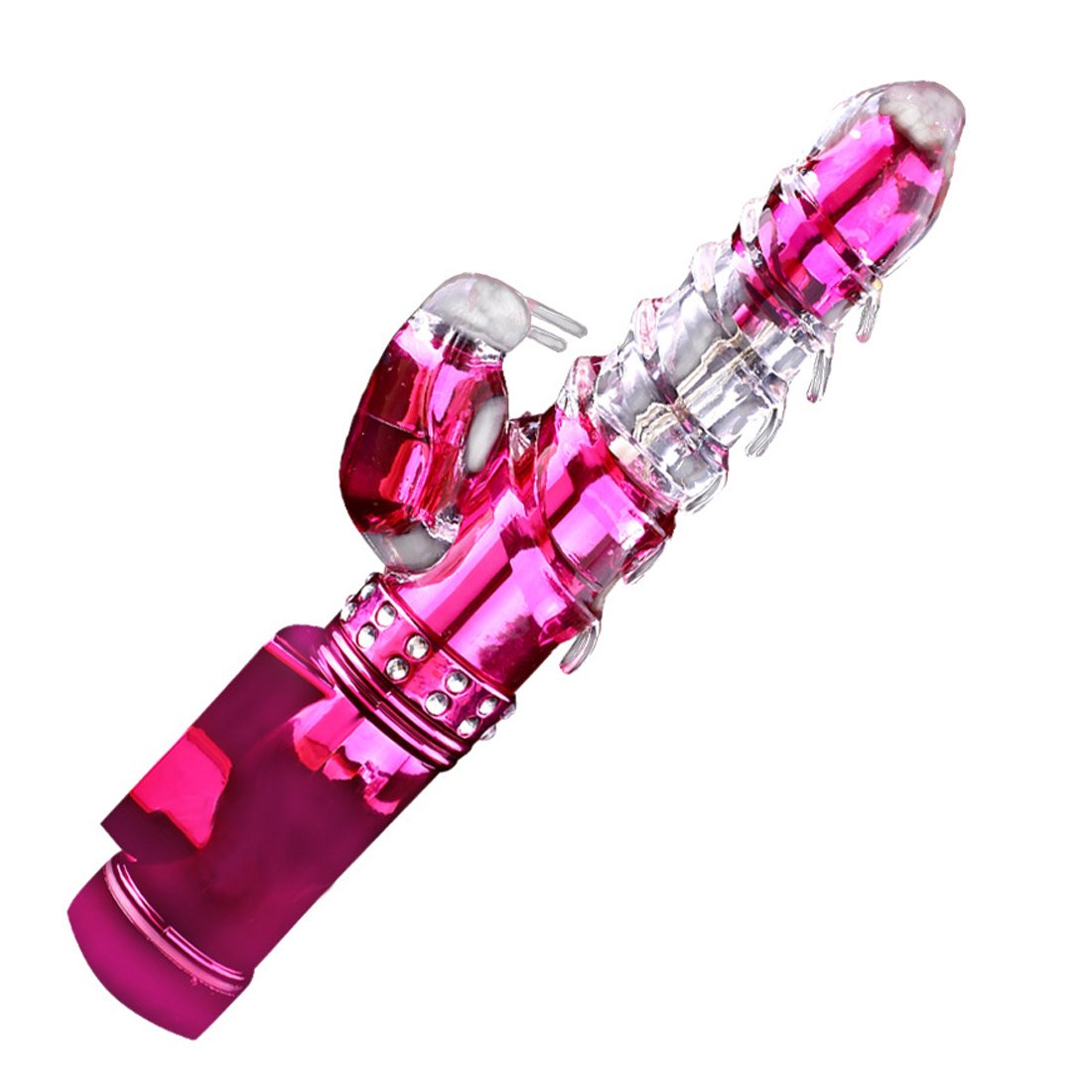 G-Spot Rabbit Dildo Vibrator Clitoris Vagina Stimulator Massager Thrusting and Rotating Adult Sex Toys for Women Lesbian Couples