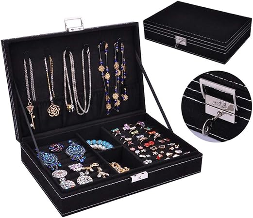 Exhibición de la joyería caja Caja de joyería con el viaje de bloqueo de la joyería