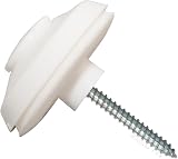 Truly PVC Supplies 10x White Polycarbonate Fixing Buttons 10mm Sheet Fixing view 3