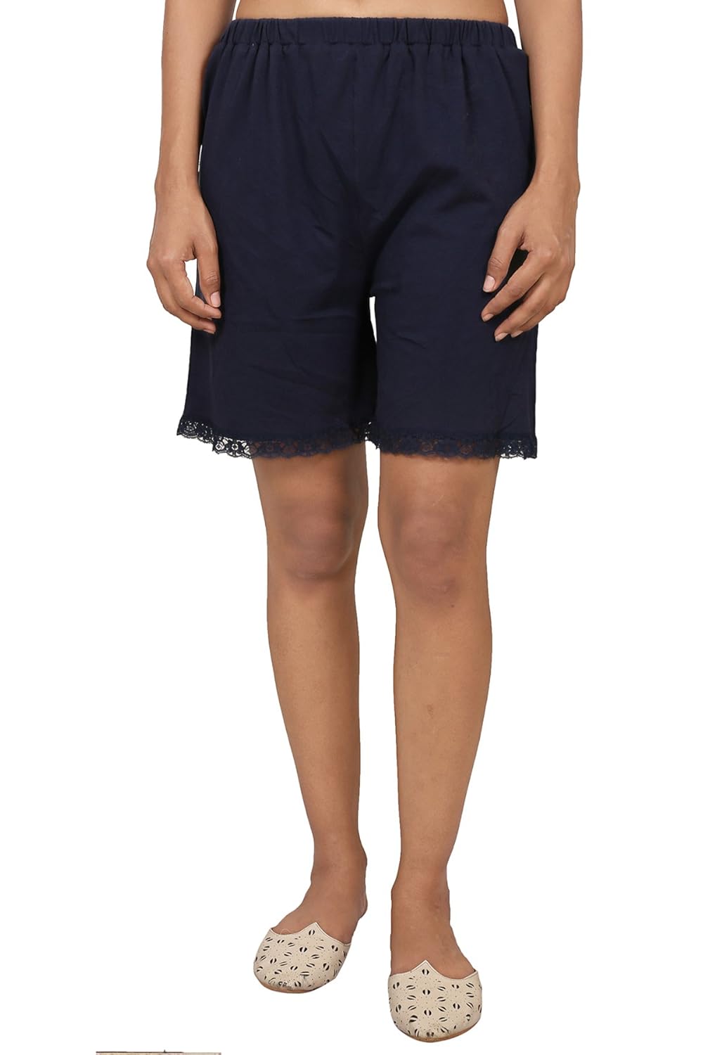 9teenagain women's hosiery blue lace pj short(blue)