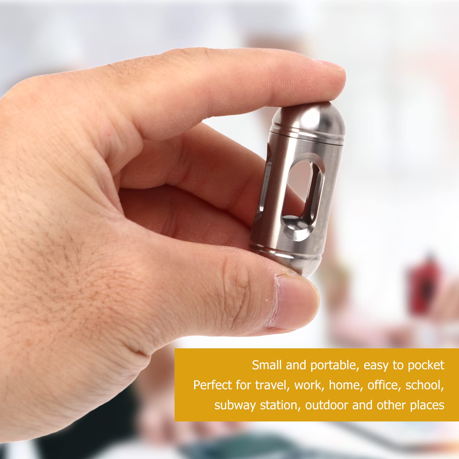 Fingertip Toy,Portable Stainless Steel Gyroscope Stress Relief Fingertip Toy Children Adults