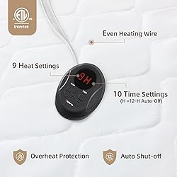 Bwarm Premium Quilted Heated Mattress Pad Twin