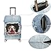 Luggage Cover Protective SINOKAL 3D Suitcase Protector Covers with Zipper for Travel 20 24 26 28 29 30 31 inch (Only Cover)