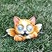 Solar Powered Angel Kitty Outdoor LED Garden Light Decor