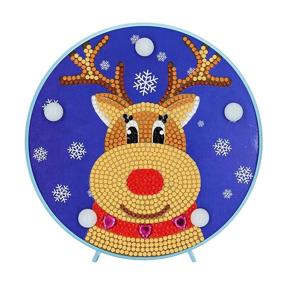 DIY Diamond Painting Lamp with LED Lights，DIY LED Special