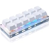 BTXETUEL Newhui 12 Key Mechanical Gaming Keyboard One Handed Keypad USB-C Wired OSU Keypad Programmable and Hot Swappable Keyboard.