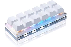 Newhui 12 Key Mechanical Gaming Keyboard One Handed Keypad USB-C Wired OSU Keypad Programmable and Hot Swappable Keyboard.