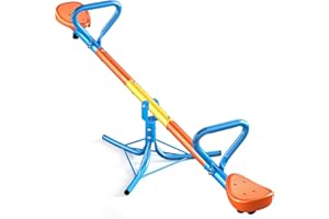 ZeathToits Seesaw -Teeter Totter for Kids Ages 3-8 -Toddler Seesaw with 360° Swivel-Sit and Spin Teeter Totter - Durable Outside Toys for Indoor & Outdoor Playground Playhouse Backyard